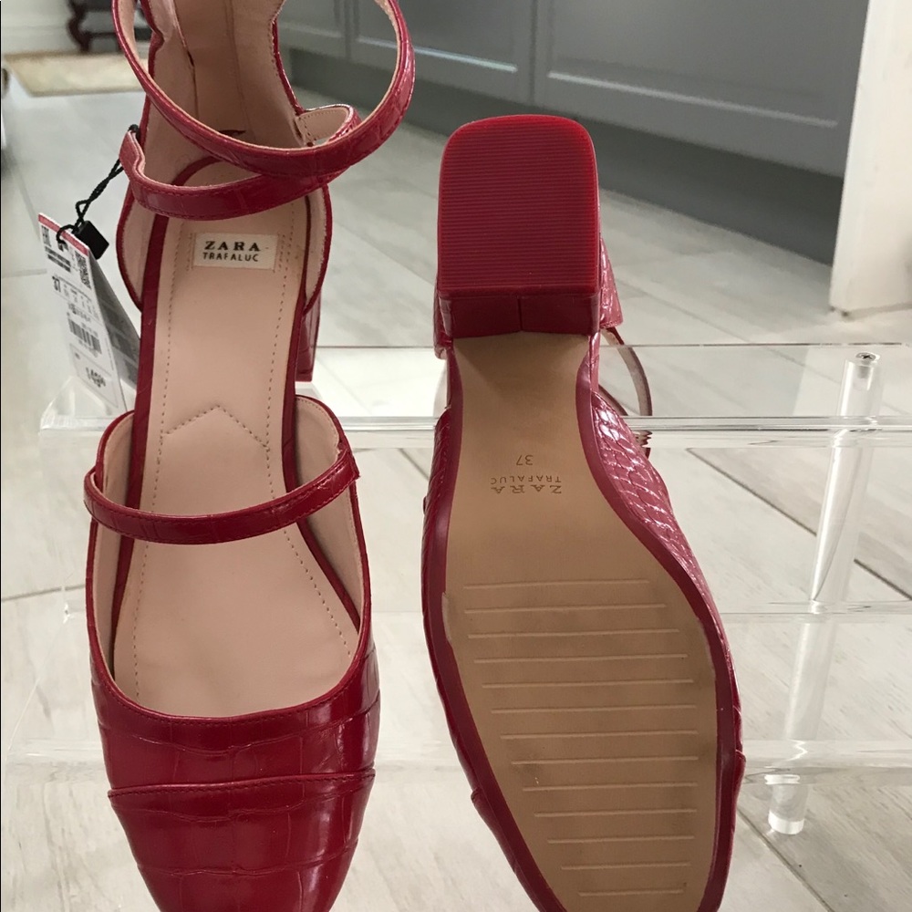 Brand new Red Zara shoes